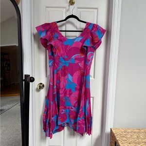 Tuckernuck x Cameran Wimberley Wild Azalea Pink and Blue Floral Dress
